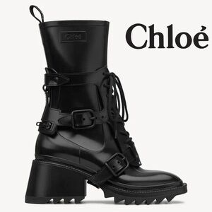 Chloe Betty Rainboots with Buckle New - no box sz 10